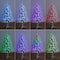 4ft. Fiber Optic Multicolor LED Lights White Pine Artificial Christmas Tree